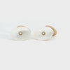 Vintage 14K Yellow Gold Mother of Pearl Cuff Links