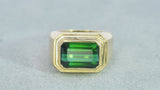 H. Stern 18k Yellow Gold 5.01ct Green Tourmaline Ring