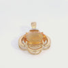 Vintage 14k Yellow Gold Citrine Pendant