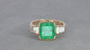 14K Yellow Gold GIA Colombian Minor Oil 2.79Ct Emerald & 0.50TCW Diamond Ring