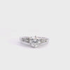 Estate 14k White Gold Diamond Engagement Ring