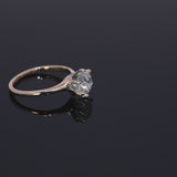 Antique 14k Yellow Gold GIA 2.02ct J Si2 Old Mine Brilliant Cut Diamond Ring