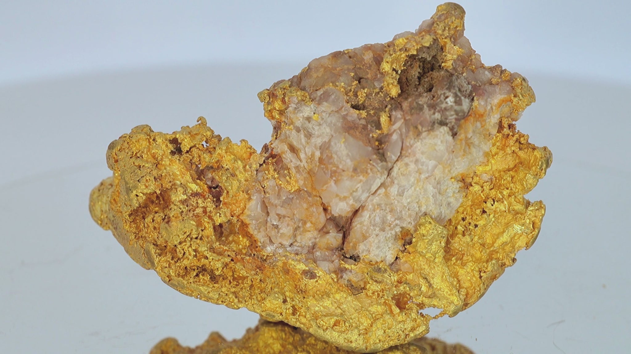 Extra Large 22k Natural Crystalized Sponge/Leaf Gold Nugget Specimen 116.7 Grams