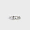 Vintage Platinum 0.8ct Brilliant Cut Diamond Engagement Ring