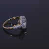 Antique 18k Yellow Gold English J & P 1.25ctw Old Mine Diamond Ring
