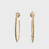 Tiffany & Co. 18K Diamond Large Metro Hoop Earrings