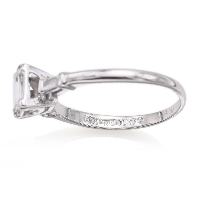 Vintage Prism-Lite 14K White Gold 0.32 Ct Diamond Band Ring Size 6.5 G VS