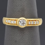 Estate 18K Yellow Gold 0.33 TCW Diamond Band Ring