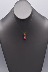 Vintage 14K Yellow Gold Hourglass Charm Pendant