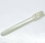 Antique Translucent Pale Green Jade Carved Buckle