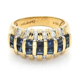 Alwand Vahan 14K Yellow Gold Sapphire & 0.38 TCW Diamond Band Ring