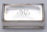 Bigelow Kennard & Co Vintage Sterling Silver Monogram Stamp Box 808C 127.3G