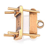 Vintage 14K Yellow Gold "Hold Me Tight" Lover's Bench Charm Pendant