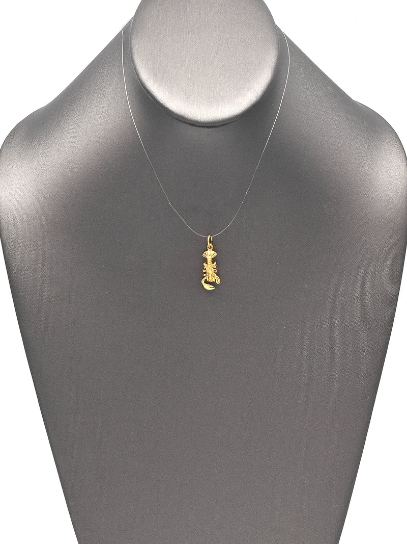 Vintage 14K Yellow Gold Lobster Movable Charm Pendant