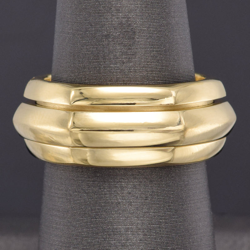 Piaget 18K Gold Possession Rotating Spinner Band Ring Size 55