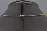 Chaumet 18K Yellow Gold Diamond Pendant Necklace E VS-1 + Box