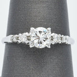 Estate 18K White Gold Diamond Band Ring