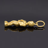 Vintage 14K Yellow Gold Manneken Pis Dutch Statue Charm Pendant 2.8 Grams