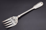 Antique 1868 George Adams London Sterling Silver Cold Meat Fork