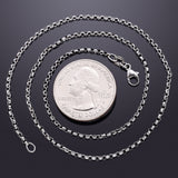 Vintage 950 Platinum Rolo Chain 16 Inches 2 mm