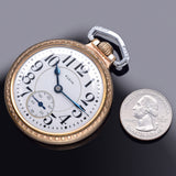 Antique Elgin B.W. Raymond 19J Size 16 Two-Tone Railroad Case Pocket Watch *Rare