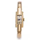 Favre-Leuba Geneve 18K Yellow Gold Hand Wind Women's Cuff Bracelet Watch + Box