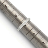 Vintage 14K White Gold 1.01 TCW Diamond Band Ring Set