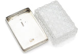 Antique Victorian Jenner & Knewstub Sterling Silver Crystal Vanity Box