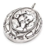 Vintage Henryk Winograd HW 999 Fine Silver Repoussé Toddler Boy Pendant