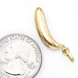 Vintage 14K Yellow Gold Banana Charm Pendant
