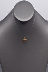 Vintage 14K Yellow Gold Sewing Machine Charm Pendant