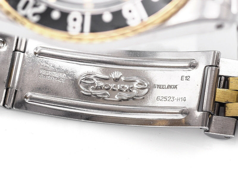 Vintage Rolex GMT Master 14K Gold/SS Automatic Men's Date Watch 40 mm Ref 16753