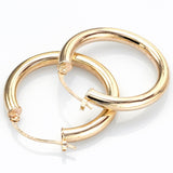 Estate 14K Yellow Gold 3 mm Hoop Earrings