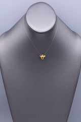 Vintage 14K Yellow Gold Kitten Cat Charm Pendant