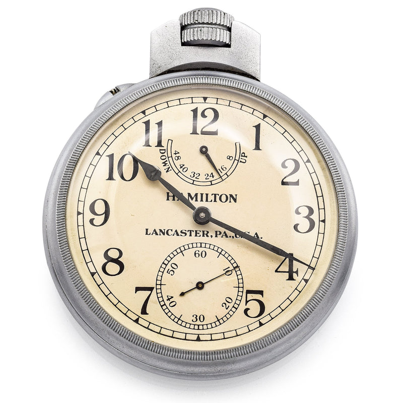 Vintage US Navy Hamilton 21 Jewels Model 22 Chronometer Deck Watch