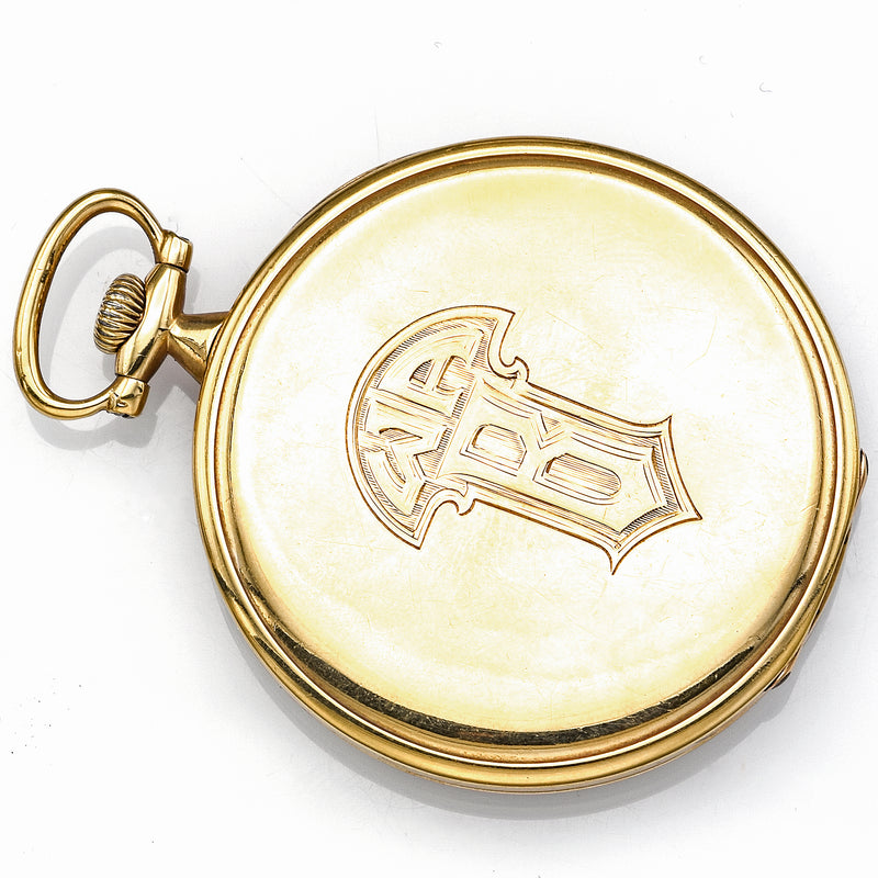 Antique 18K Gold Agassiz Pocket Watch 21 Jewels Switzerland