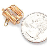 Vintage 14K Yellow Gold Typewriter Charm Pendant