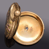 Antique 1873 Waltham Riverside 14K Yellow Gold 13 Jewels Diamond Pocket Watch