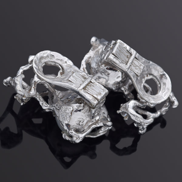 Arthur King 18K White Gold Sea Pearl & 0.54 TCW Diamond Clip-On Earrings