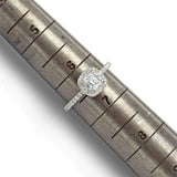 Vintage 18K White Gold 0.85 TCW Diamond Band Ring 3.2 Grams Size 6.5 H/I VS