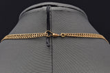 Antique 14K Yellow Gold Sea Pearl Pocket Watch Chain 14.9 Grams 20 Inches