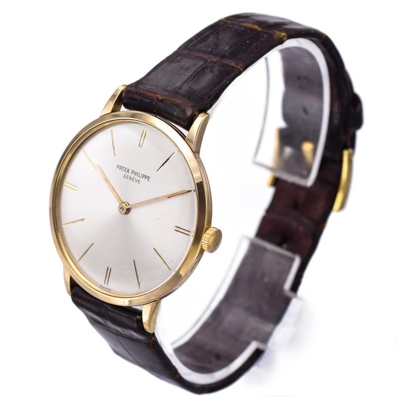 Patek Philippe Calatrava 18K Gold Cal. 23-300 Manual Wind Men's Watch Ref 3468