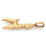 Vintage 18K Yellow Gold Deer Animal Charm Pendant