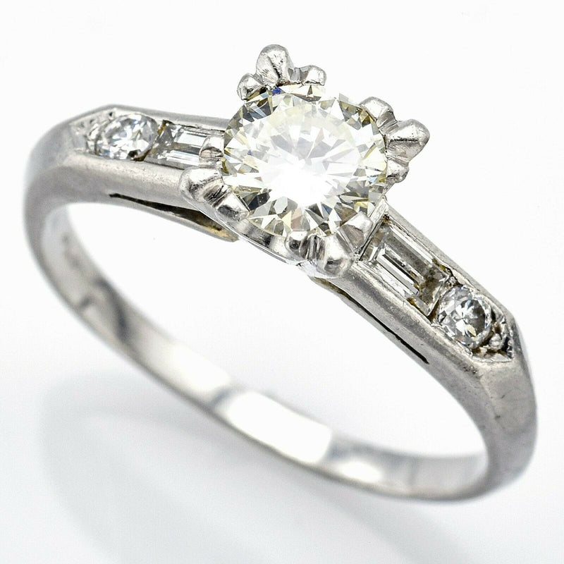 Vintage Platinum Diamond Band Ring