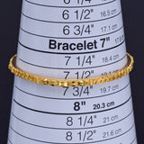 Estate 22K Yellow Gold Etched Bangle Bracelet 3.25 mm 11.9 Grams