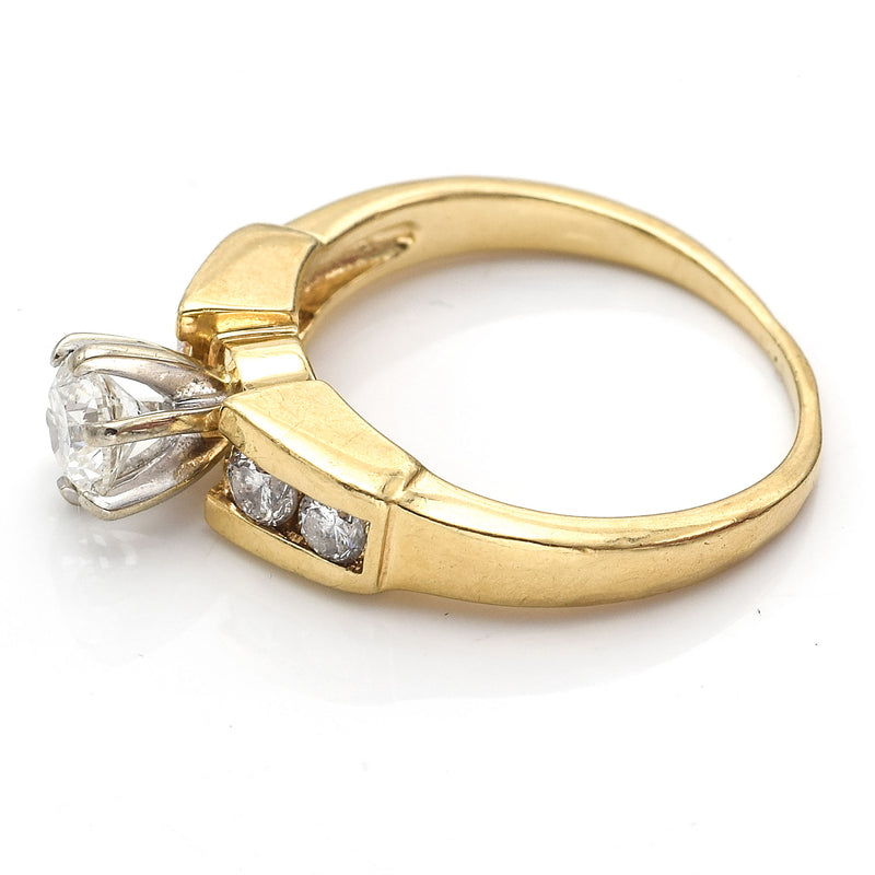 Vintage 14K Yellow Gold 0.74 TCW Diamond Band Ring