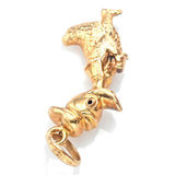 Vintage 18K Yellow Gold Donald Duck Charm Pendant