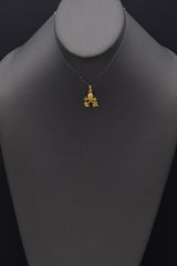 Vintage 18K Yellow Gold Papal Keys of Heaven Vatican Crown Charm Pendant
