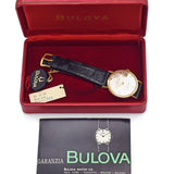 Vintage Bulova Ambassador 18K Gold 30J Automatic Men's Date Watch Ref. 22 71 01