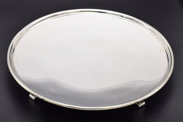 Tiffany & Co. Vintage Sterling Silver Footed Cake Plate 11"